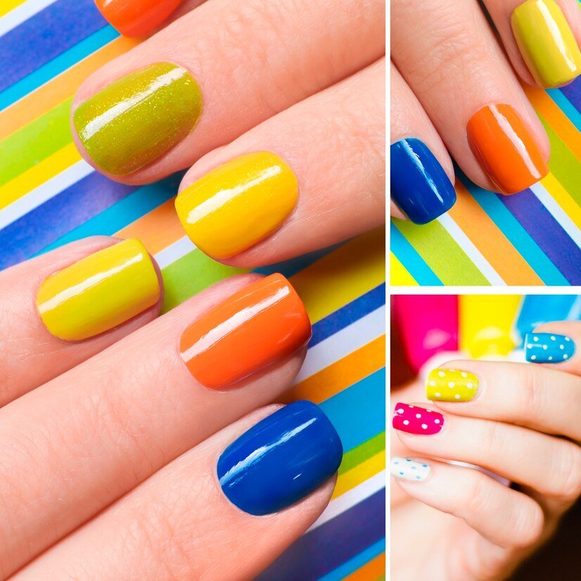 vibrant nail colours